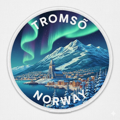 Tromso norway dyed patch - dyed,