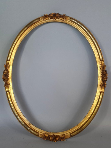 Antique oval frame - , glass