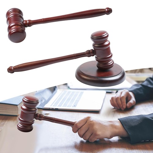 Wooden gavel prop - gavel,