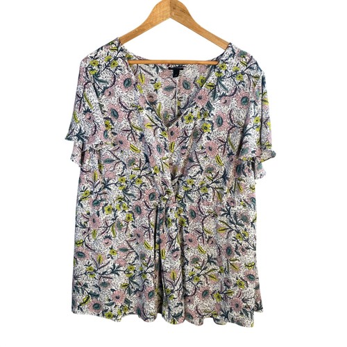 Torrid babydoll top floral - top,