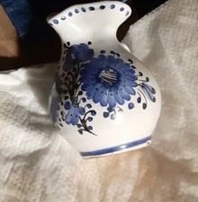 Pottery Vase Signed MH