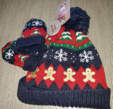 boys girls BLUE RED KNIT