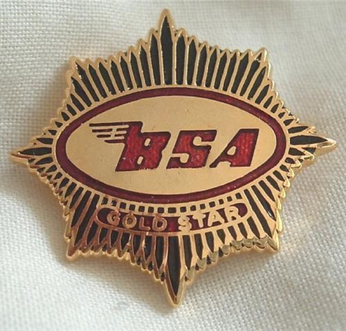Bsa gold star - enamel, pin