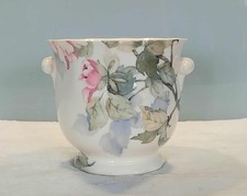 Vintage Hadida Floral Fine Bone China Plant Pot