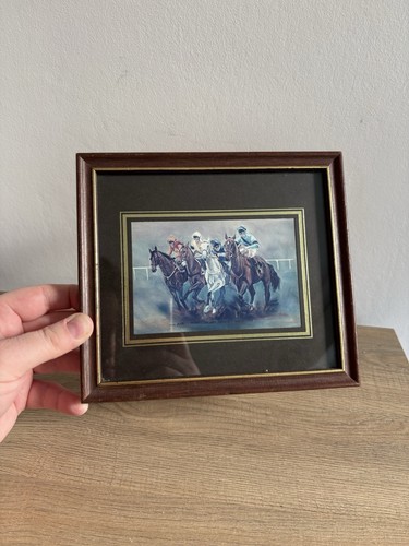Vintage horse racing framed - horse,