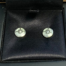 Sheila Fleet Mine Howe CZ Earrings in Crystal Enamel RRP£113 Sterling Silver 925