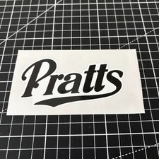 Pratts White Vinyl Sticker