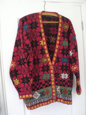 Vintage Scandinavian Style French Connection 100% Wool Cardigan Size M UK