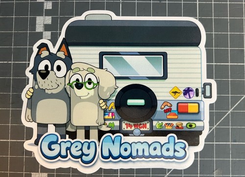 Bluey grey nomad - car, sticker