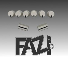 6 x WHITE KNOBS OEM + 2FADER CAP XDJ RX3 TRAKTOR PIONEER DJ MIXER DENON PRIME 4