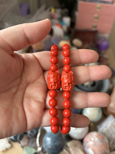 Handmade 8mm cinnabar nine - 8mm,