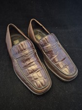 Loake 1880 Monaco Brown Leather Loafers Men’s UK 7.5 Premium Slip-On Dress Shoes