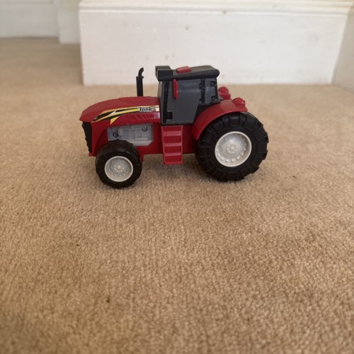 Red tonka tractor - tractor, toy