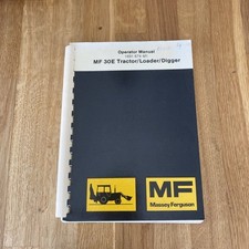 MASSEY-FERGUSON 30E loader digger Manual 