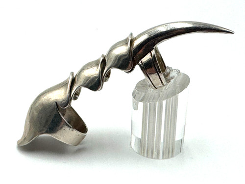 Sterling silver articulated - silver,