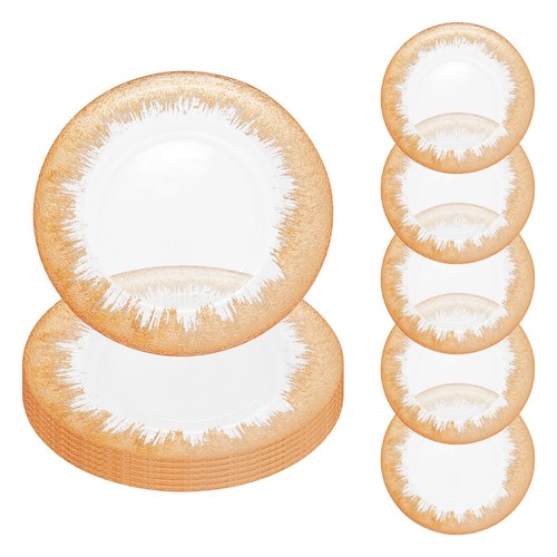 Glass charger plates - glass, christmas