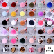 20Pcs 3/6cm Fluffy Fur Pom Pom