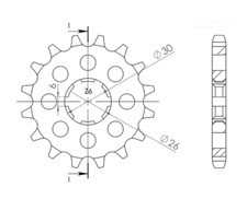 530 Tooth 17 Step Sprocket For Yamaha XS 500 1975-1977 / XS 650 1975-1981