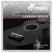 TIGER Fluorocarbon Black Ukulele Strings for Soprano and Concert Ukes 