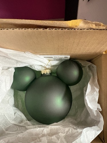 Mickey mouse green - green, glass