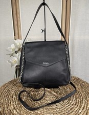 Tula black leather handbag