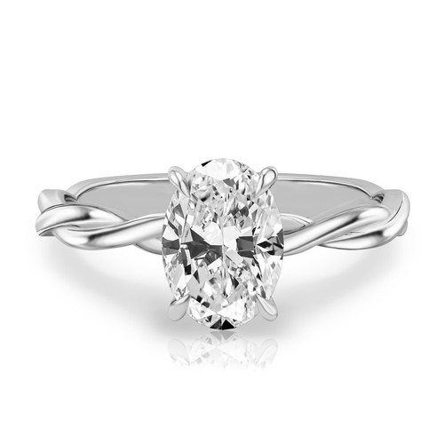 Platinum diamond ring lab - diamond,