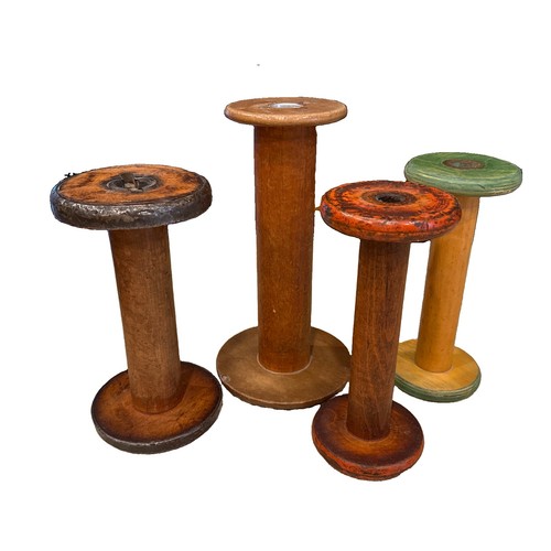Vintage large wooden spools - vintage,