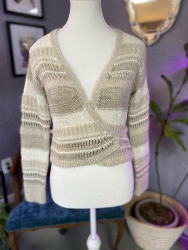 Zara knit wrap beige cream - knit,