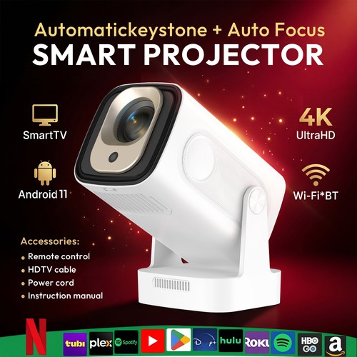 Xgody smart projector - smart, 4k
