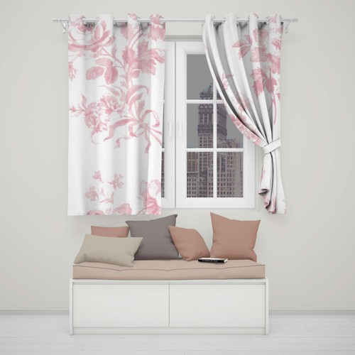 Light pink floral eyelet - light,