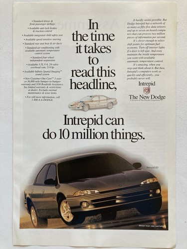 1995 dodge intrepid print - 1995, ad