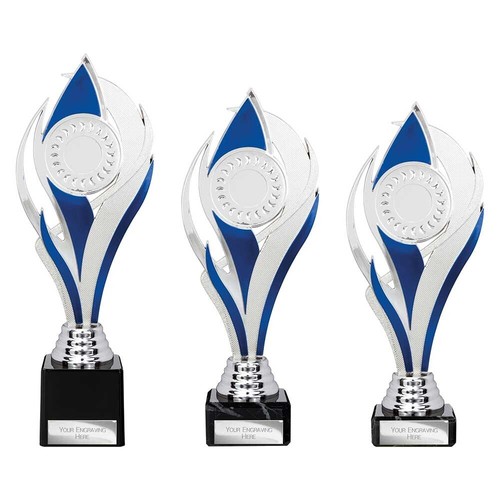 Silver and blue - silver,