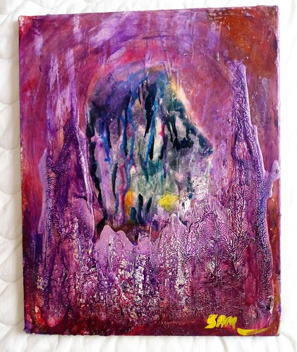 Colourful abstract painting - colourful,