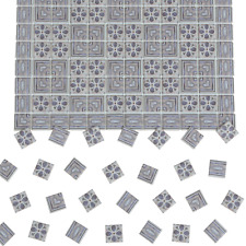 Dollhouse tile floor Miniature furniture 1:12 scale flooring Victorian style