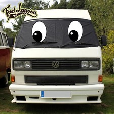 VW T25 Window Screen Cover Campervan Blackout Blind Wrap Curtain Eyes