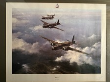 Robert Taylor Air Combat Wellington Bombers Print - Framed