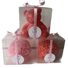 Rose Bush Flower Shape Candles