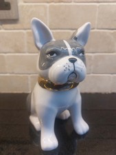 Anthropologie Chien French Bull Dog Frenchie Ceramic Spice Storage Trinket Jar