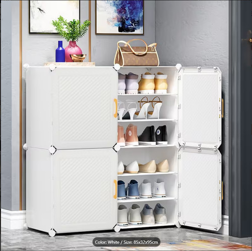 White cube storage unit - 12-cube,