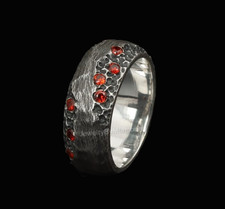 Garnet Men's Signet Ring