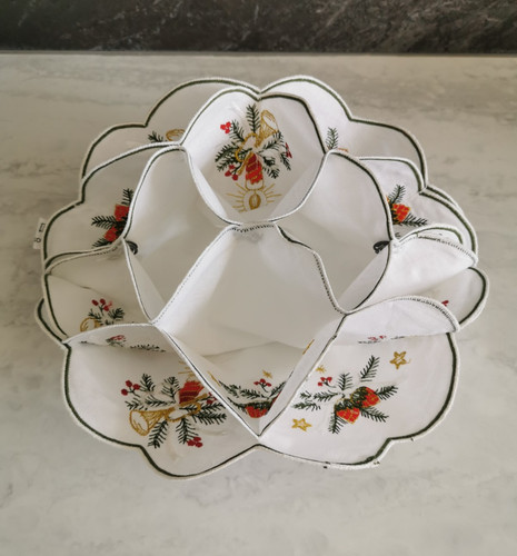 New embroidered cotton bread - embroidered,
