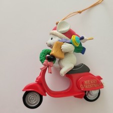 Vintage Mouse On a Scooter