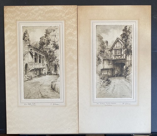 Robson original etchings - f,