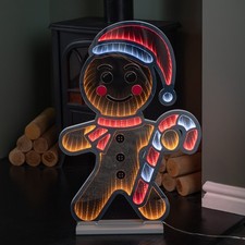 60cm light gingerbread - light, up