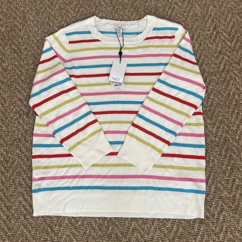 Ladies stripe thin knit - m&co,