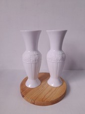 Pair White Porcelain