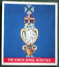 CORONATION REGALIA   The King's Royal Sceptre  Vintage 1930's Card  CE15