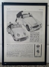Framed original Classic Car Ad