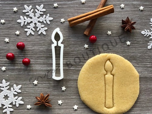 Candle cookie cutter - cookie, 03