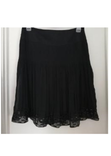 Black beaded skirt - beaded,